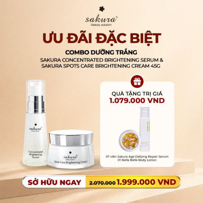 SAKURA BRIGHTENING SERUM & CREAM
