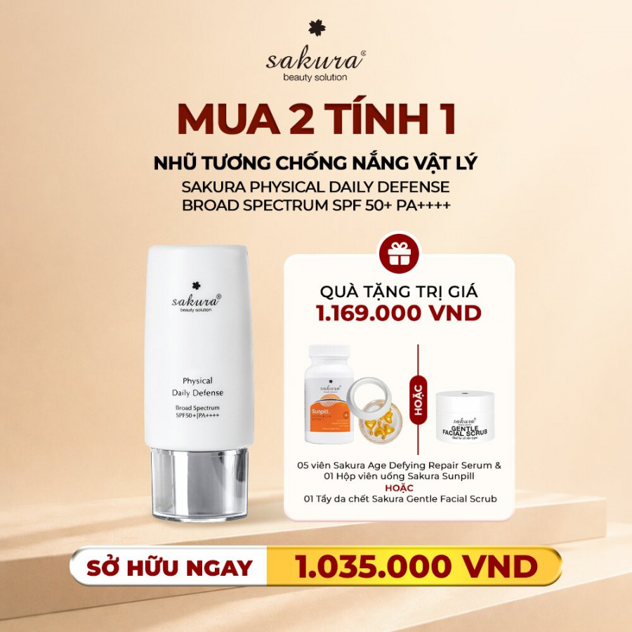 Sakura Physical Daily Defense SPF 50+ PA++++ 60G