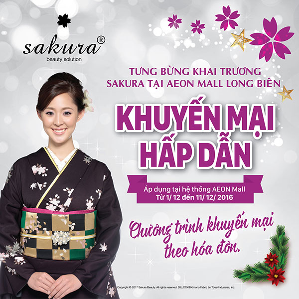 Cùng chào đón sự xuất hiện của Sakura tại Aeon mall Long Biên, Hà Nội