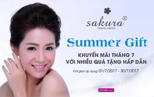 Tự tin “thách thức nắng hè” với làn da sáng khỏe cùng khuyến mãi tháng 7 của Sakura