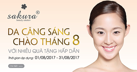 Cùng Sakura “giải cứu” làn da sau nắng hè với ưu đãi lớn tháng 8