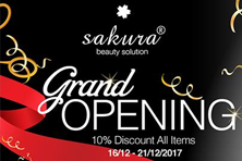 Đón giá sốc - nhận quà khủng tại showroom Sakura mới toanh
