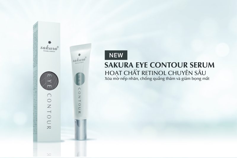 Ra mắt sản phẩm mới Sakura Eye Contour Serum – Giảm nếp nhăn, quầng thâm vùng mắt