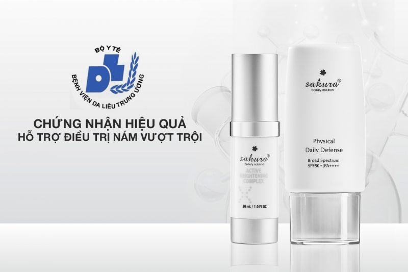 Sakura Active Brightening Complex và Sakura Physical Daily Defense lần đầu tiên được Bệnh viện Da liễu Trung Ương chứng nhận hiệu quả