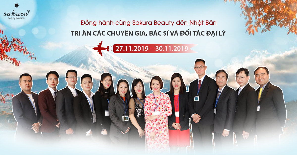 CÙNG SAKURA BEAUTY ĐẾN XỨ SỞ HOA ANH ĐÀO: CHUYẾN ĐI TRI ÂN ĐỐI TÁC – CHUYÊN GIA