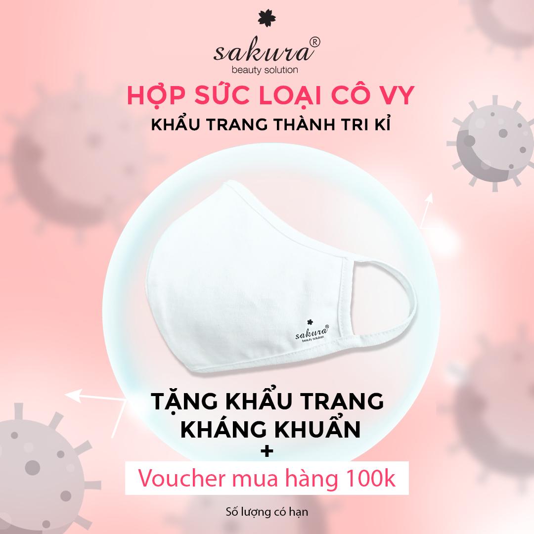 SAKURA TẶNG KHẨU TRANG KHÁNG KHUẨN -  CÙNG CỘNG ĐỒNG CHUNG TAY ĐẨY LÙI ĐẠI DỊCH CORONA