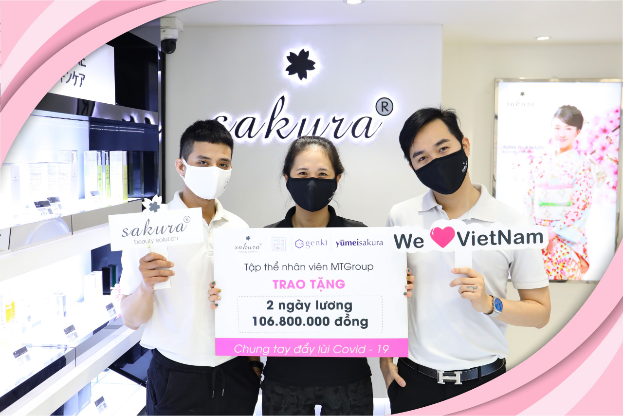 SAKURA CHUNG TAY ĐẨY LÙI DỊCH COVID-19