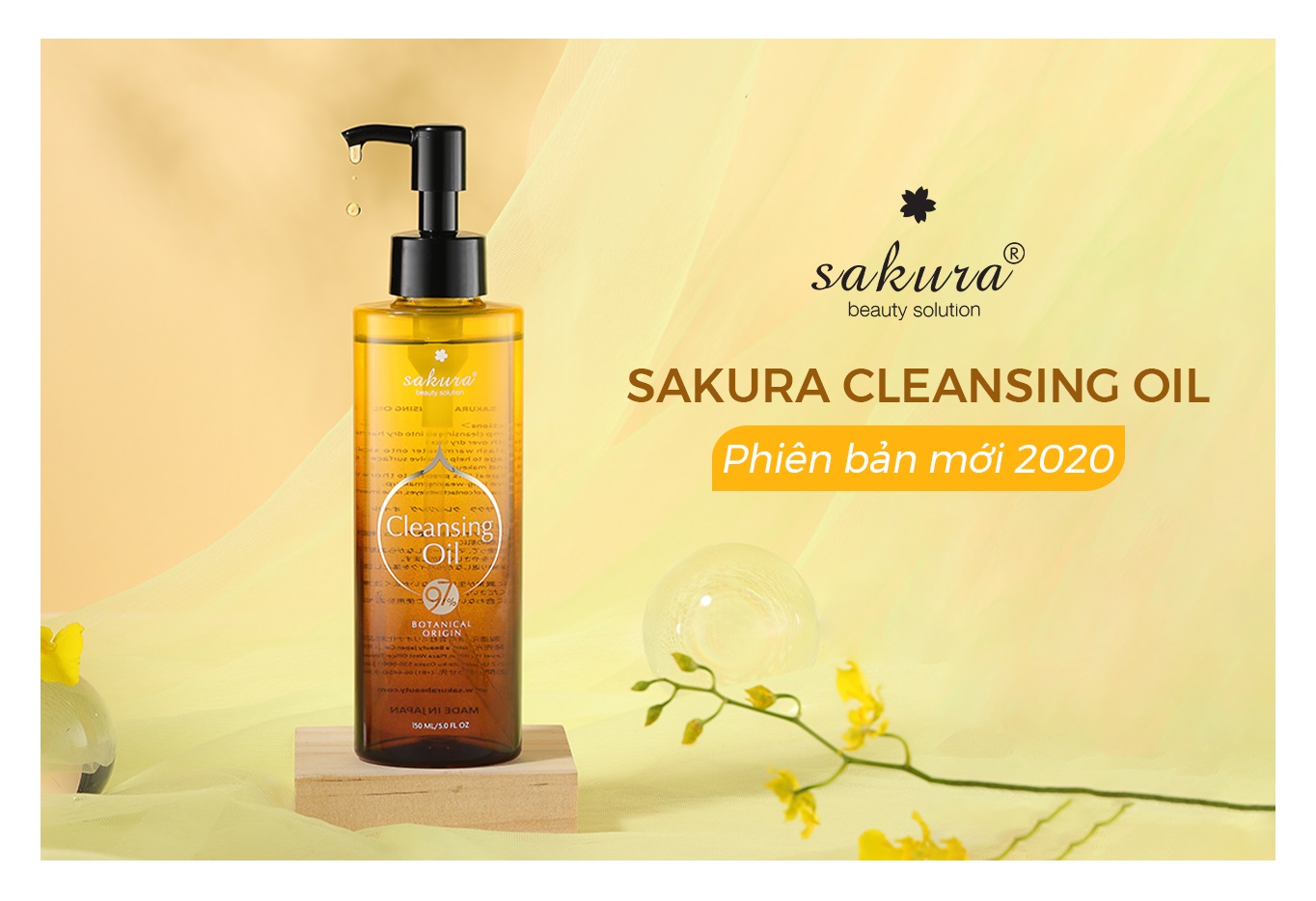 SAKURA CLEANSING OIL - PHIÊN BẢN MỚI - NÂNG TẦM CHẤT LƯỢNG ĐỈNH CAO