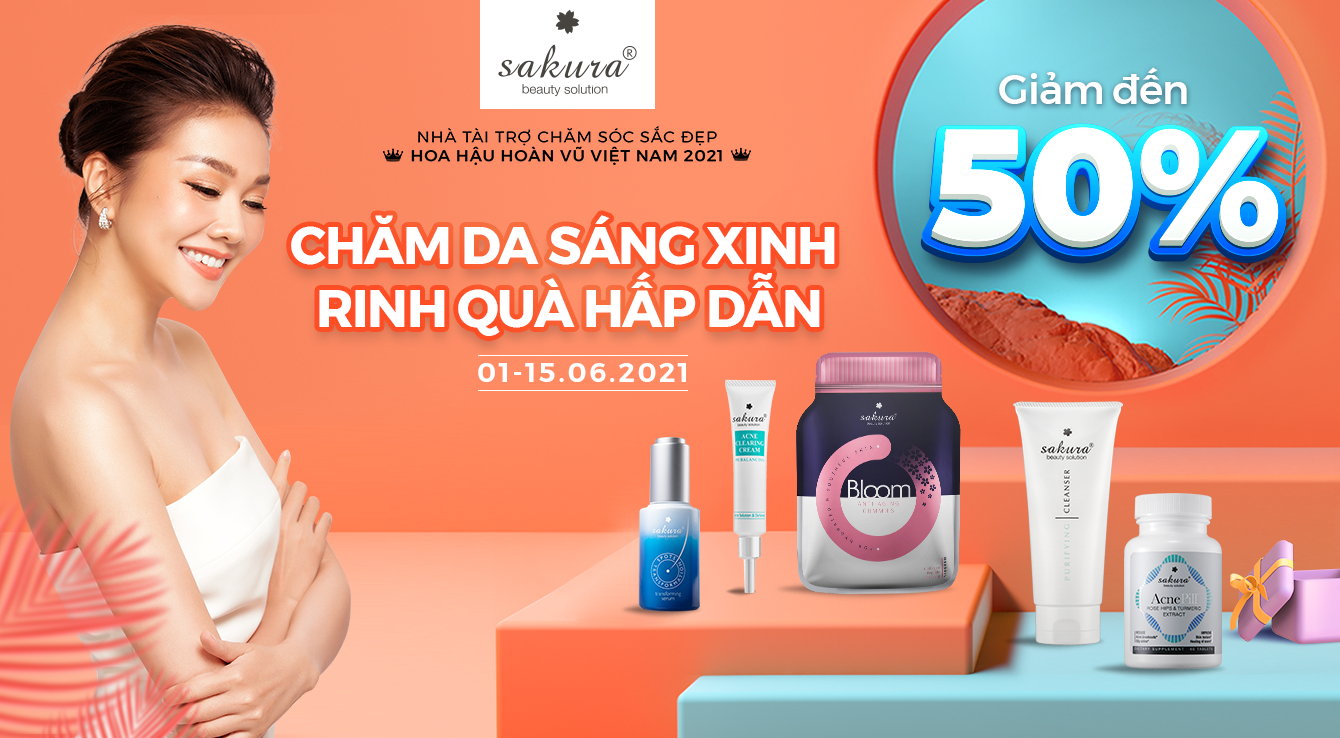 CHĂM DA SÁNG XINH - RINH QUÀ HẤP DẪN - GIẢM ĐẾN 50%
