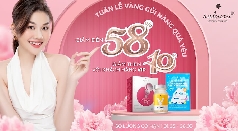 TUẦN LỄ VÀNG GỬI NÀNG QUÀ YÊU - CHƯƠNG TRÌNH ƯU ĐÃI ĐẶC BIỆT CHÀO MỪNG NGÀY 8.3