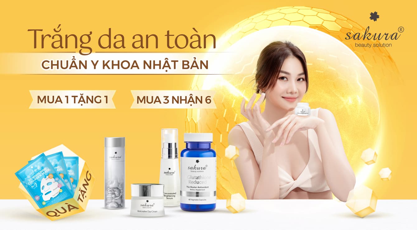 TRẮNG DA AN TOÀN CHUẨN Y KHOA NHẬT BẢN ƯU ĐÃI THÁNG 8 CHO MỌI LÀN DA ĐƯỢC TỎA SÁNG