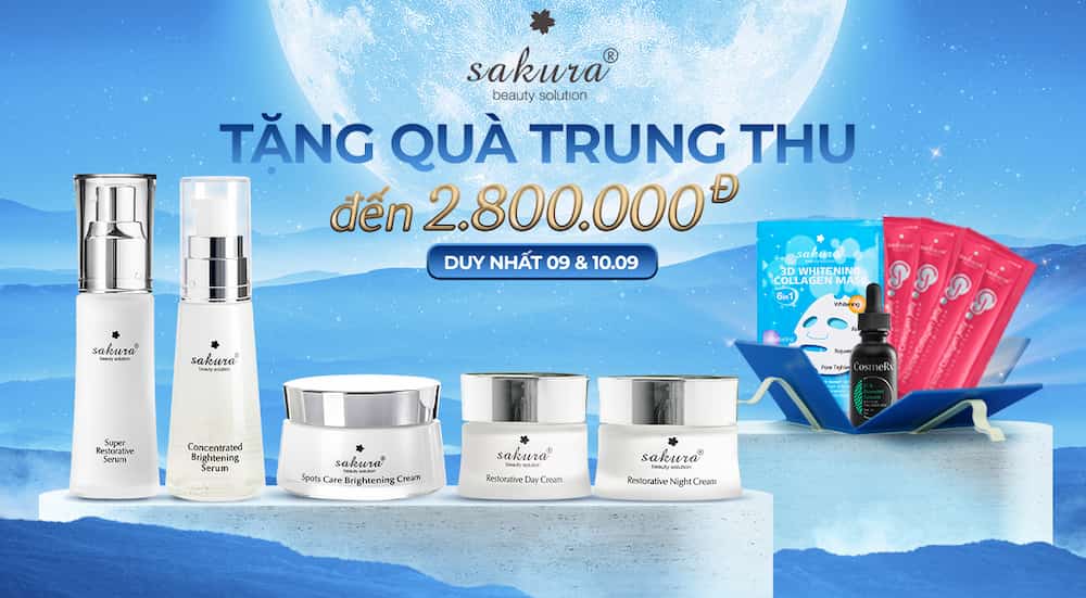 SAKURA BEAUTY TẶNG QUÀ TRUNG THU ĐẾN 2.800.000Đ