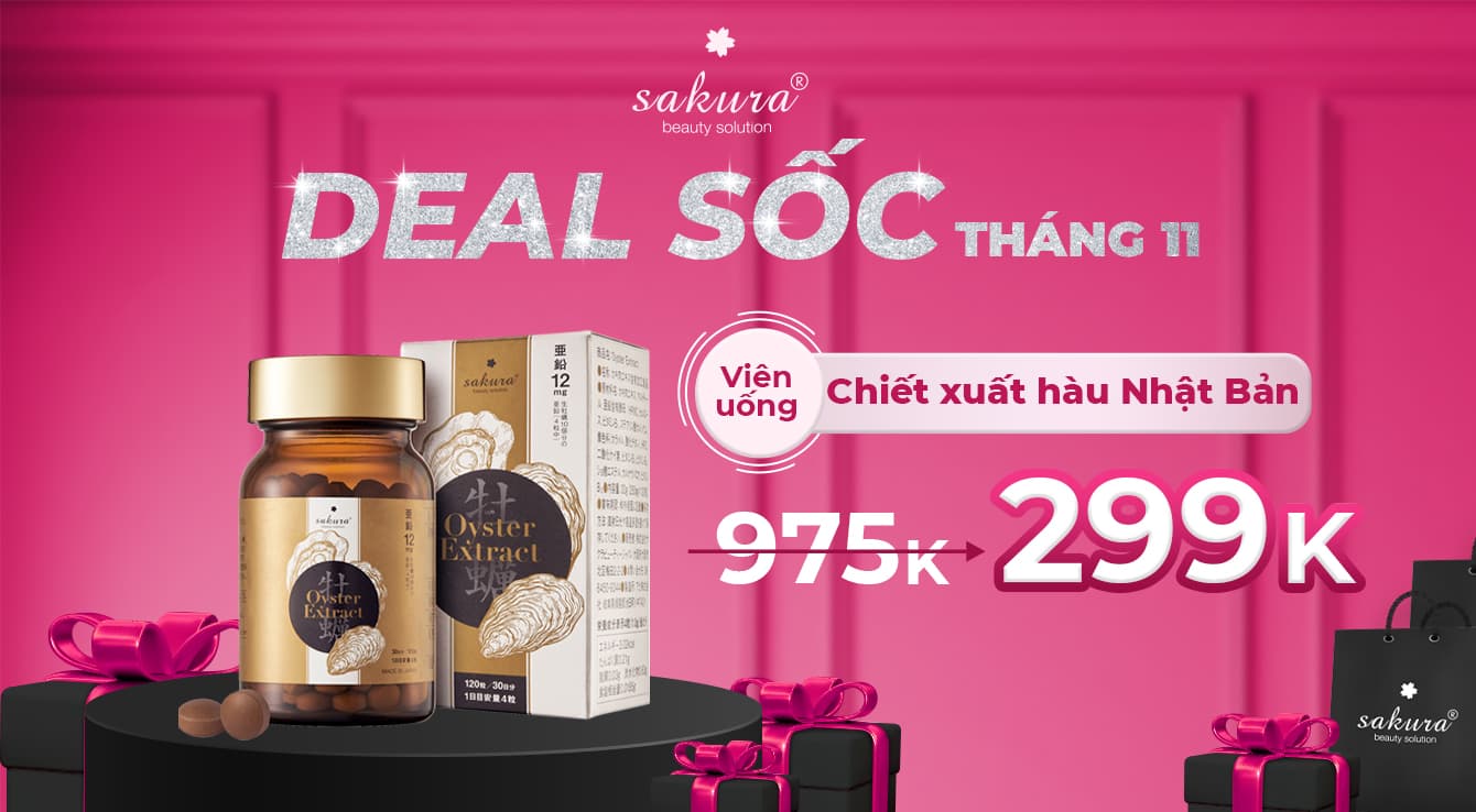 MUA SAKURA OYSTER VỚI GIÁ 299K TRONG THÁNG 11