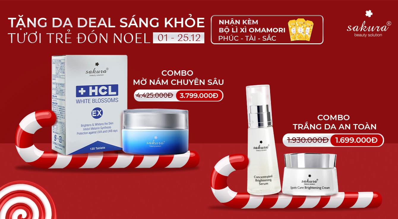 COMBO SÁNG DA - MỜ NÁM GIẢM ĐẶC BIỆT MỪNG GIÁNG SINH