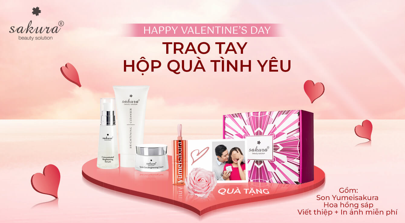 VALENTINE NGỌT NGÀO VỚI HỘP QUÀ TÌNH YÊU TỪ SAKURA BEAUTY