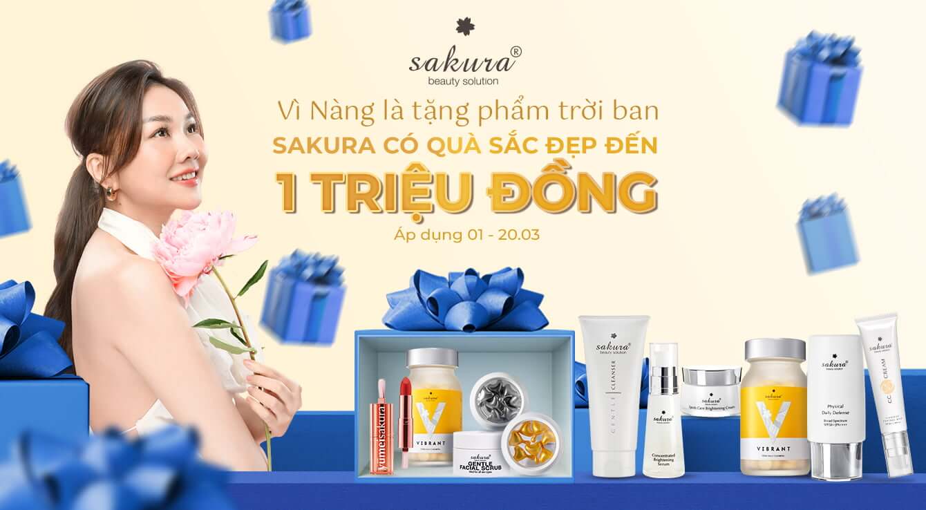 VÌ NÀNG LÀ TẶNG PHẨM TRỜI BAN, SAKURA BEAUTY TRAO QUÀ SẮC ĐẸP ĐẾN 1 TRIỆU ĐỒNG