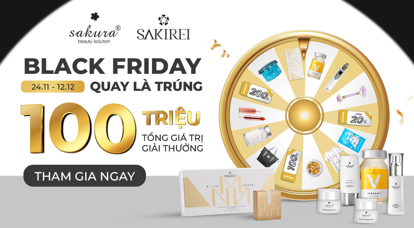 SAKURA BEAUTY X SAKIREI VIỆT NAM - BÙNG NỔ BLACK FRIDAY