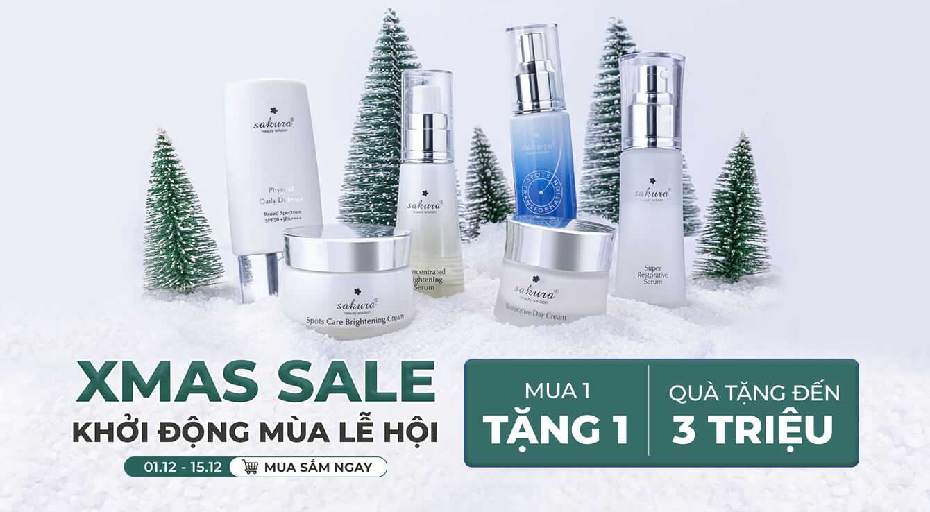 XMAS SALE | TẶNG DA NÉT RẠNG RỠ - KHỞI ĐỘNG MÙA LỄ HỘI