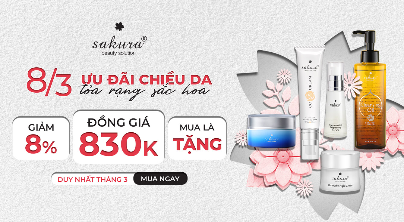 THÁNG 3 | ƯU ĐÃI CHIỀU DA - TỎA RẠNG SẮC HOA