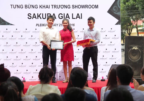 Sakura tưng bừng khai trương Showroom tại Gia Lai - Sakura Việt Nam